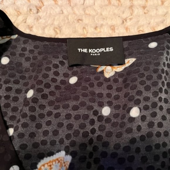 The Kooples | Black & White Butterfly Blouse | Size M - Picture 4 of 4